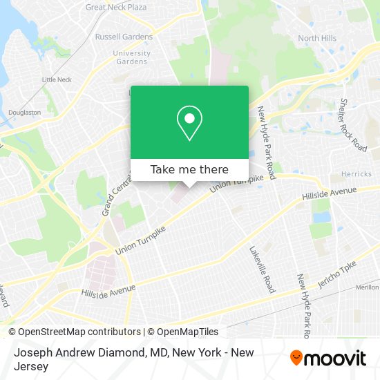 Joseph Andrew Diamond, MD map