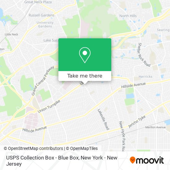 USPS Collection Box - Blue Box map