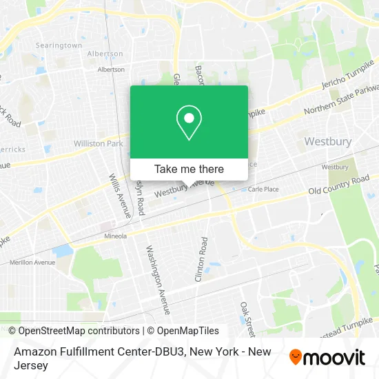 Amazon Fulfillment Center-DBU3 map