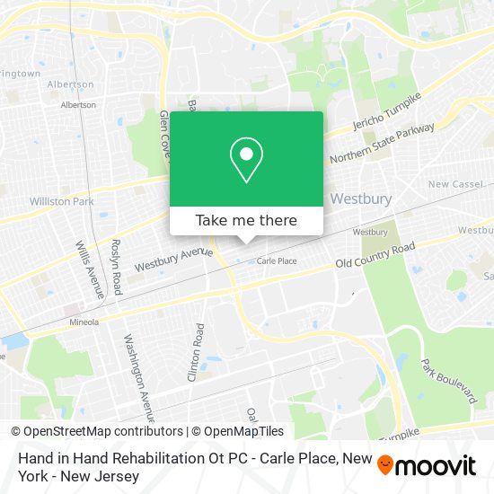 Hand in Hand Rehabilitation Ot PC - Carle Place map