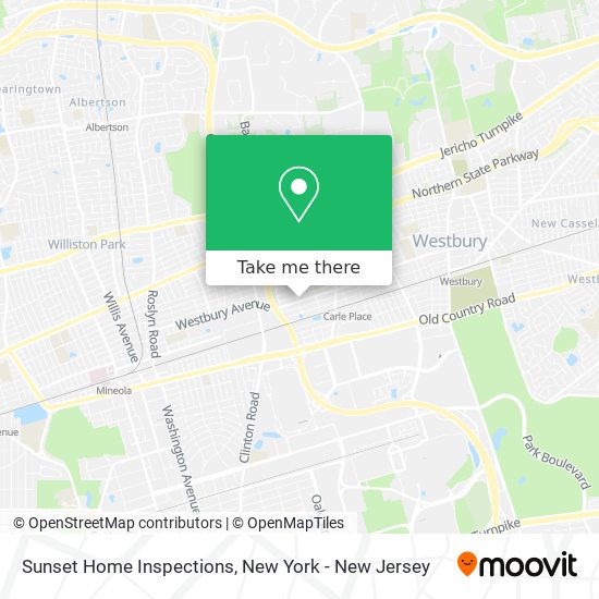 Sunset Home Inspections map