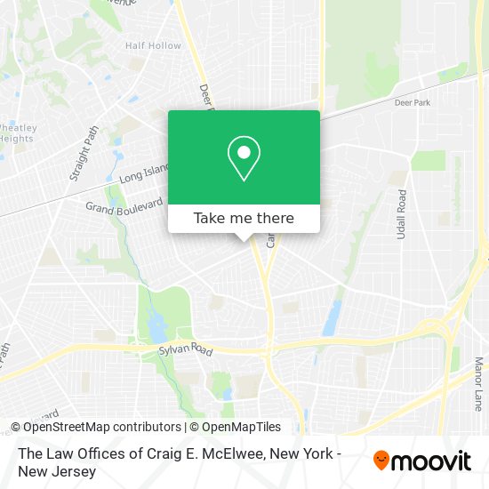 The Law Offices of Craig E. McElwee map