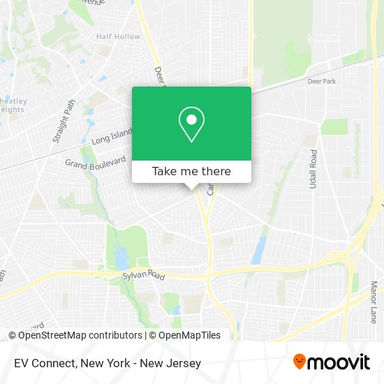 EV Connect map