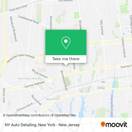 Mapa de NY Auto Detailing