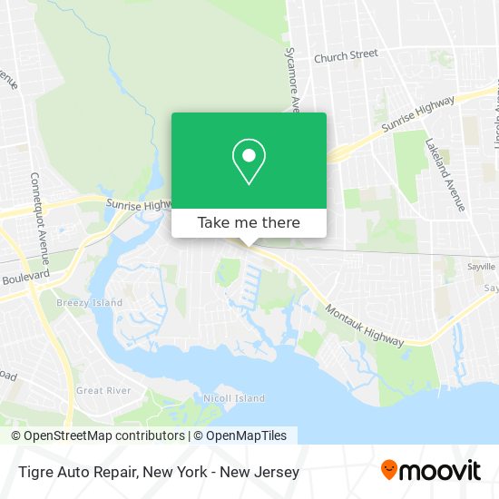 Tigre Auto Repair map