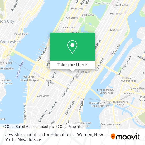 Jewish Foundation for Education of Women map