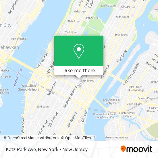Mapa de Katz Park Ave