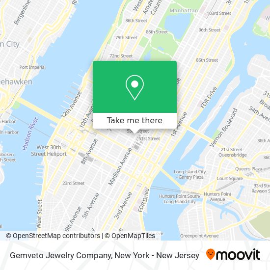 Gemveto Jewelry Company map