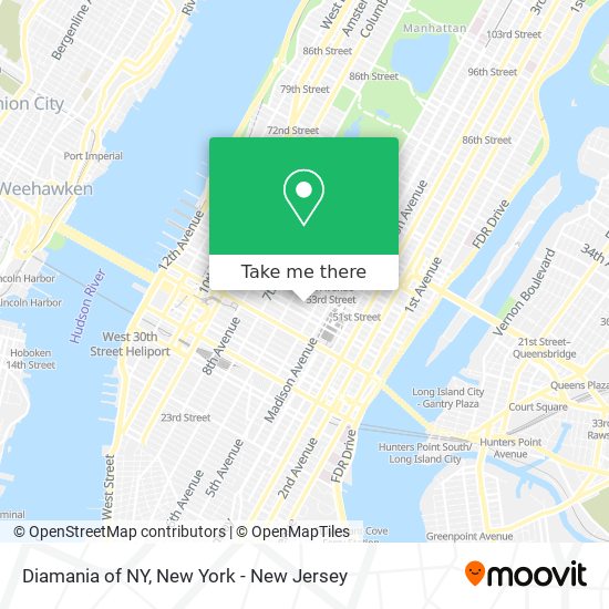 Diamania of NY map