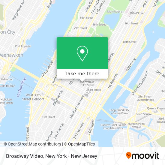 Broadway Video map