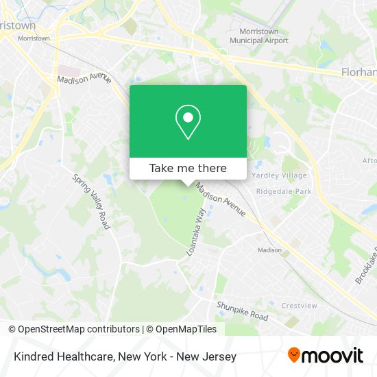 Kindred Healthcare map