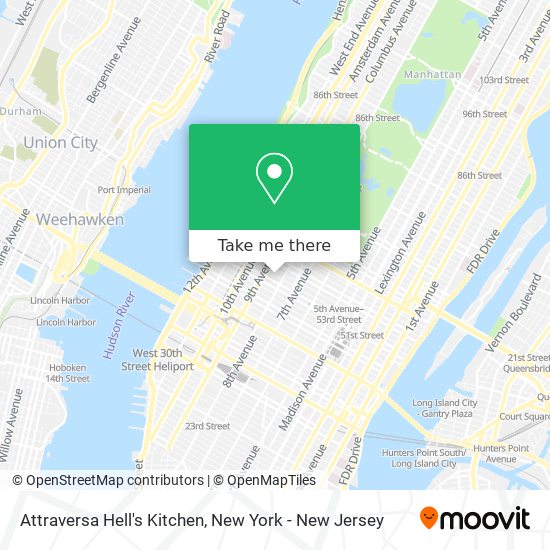 Attraversa Hell's Kitchen map