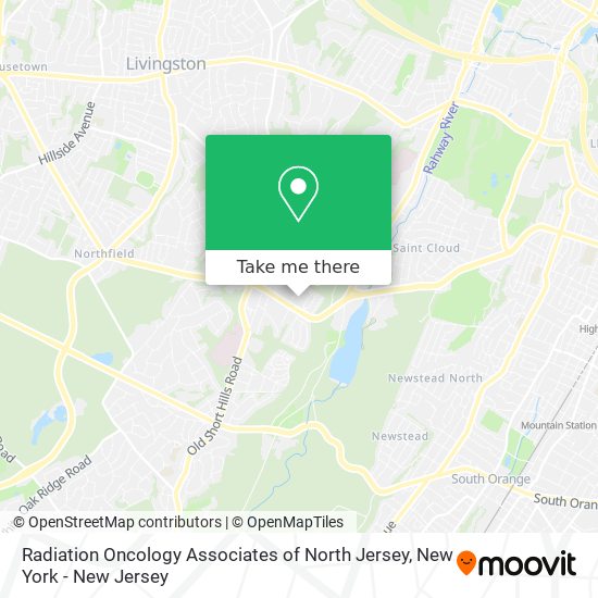 Radiation Oncology Associates of North Jersey map