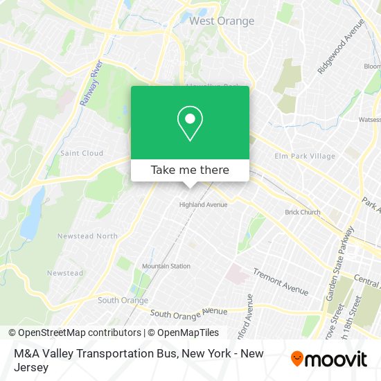 M&A Valley Transportation Bus map