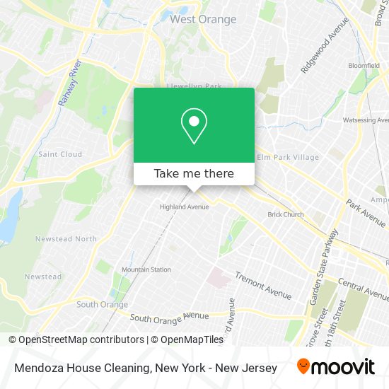 Mendoza House Cleaning map