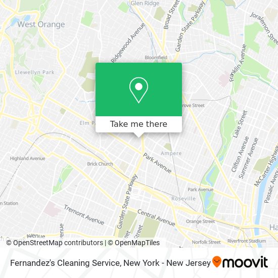 Fernandez's Cleaning Service map