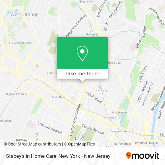 Stacey's in Home Care map