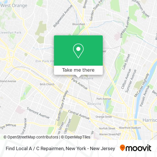 Find Local A / C Repairmen map