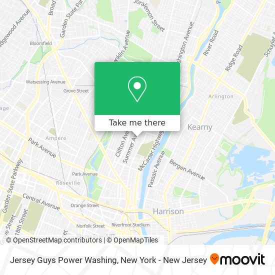 Mapa de Jersey Guys Power Washing