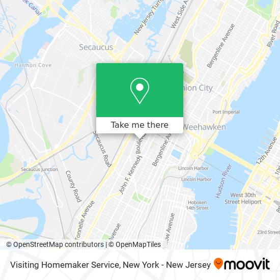 Visiting Homemaker Service map