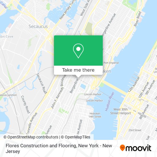 Flores Construction and Flooring map