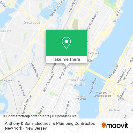 Anthony & Sons Electrical & Plumbing Contractor map