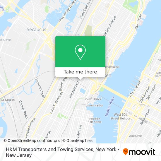 H&M Transporters and Towing Services map