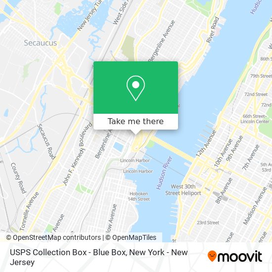 USPS Collection Box - Blue Box map