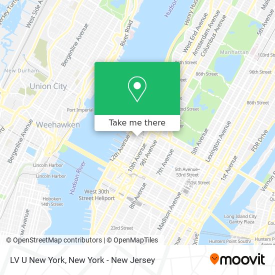 LV U New York map