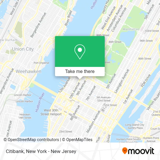 Citibank map