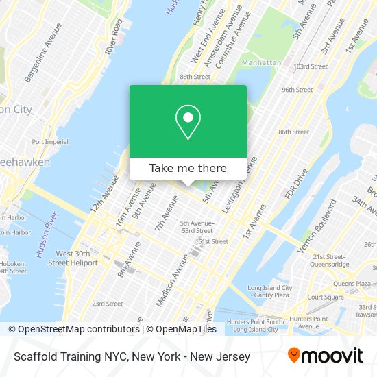 Scaffold Training NYC map