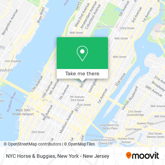 NYC Horse & Buggies map