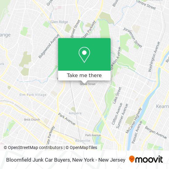 Mapa de Bloomfield Junk Car Buyers