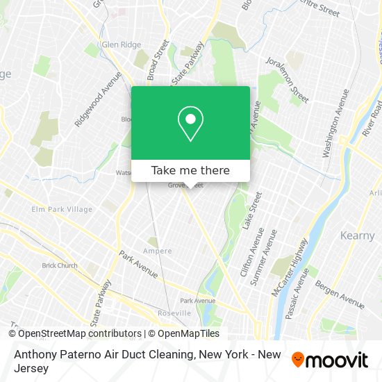 Anthony Paterno Air Duct Cleaning map