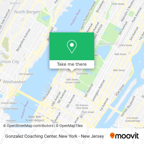 Gonzalez Coaching Center map