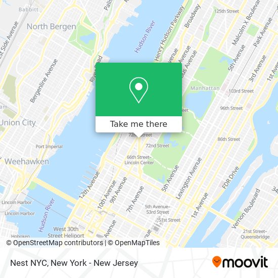 Mapa de Nest NYC