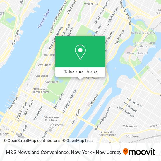 M&S News and Convenience map