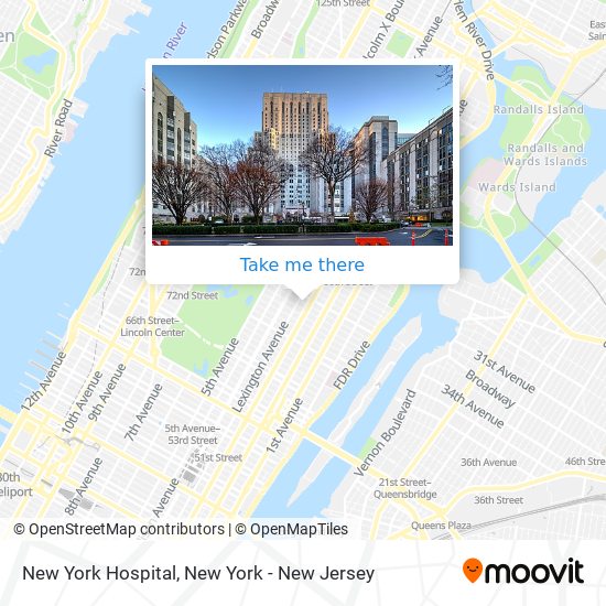 New York Hospital map