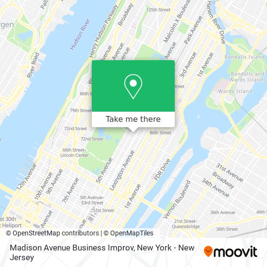 Mapa de Madison Avenue Business Improv