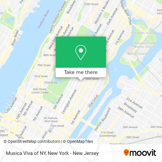 Musica Viva of NY map