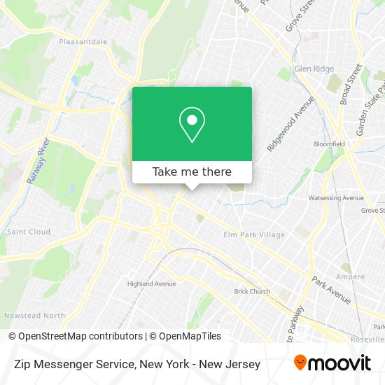 Mapa de Zip Messenger Service