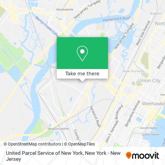 United Parcel Service of New York map