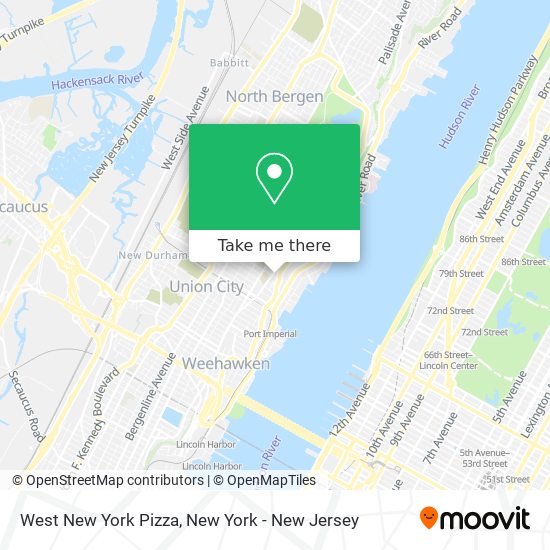 Mapa de West New York Pizza