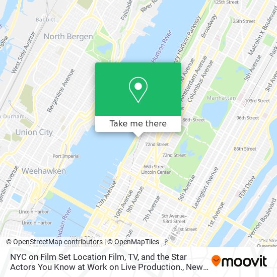 Mapa de NYC on Film Set Location Film, TV, and the Star Actors You Know at Work on Live Production.