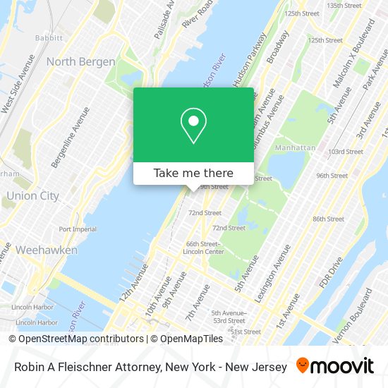 Robin A Fleischner Attorney map