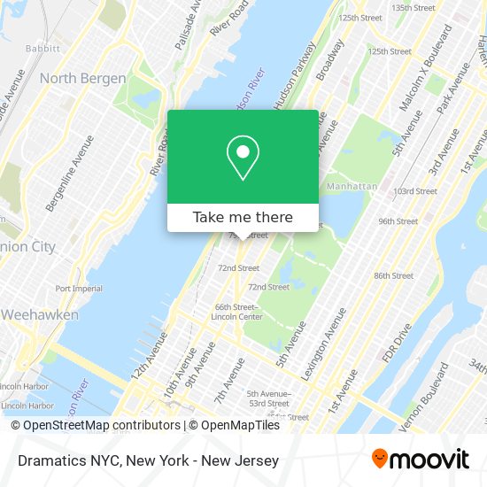 Dramatics NYC map