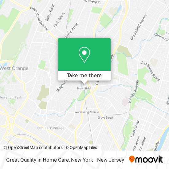 Great Quality in Home Care map