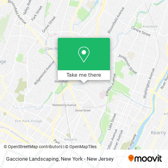 Gaccione Landscaping map