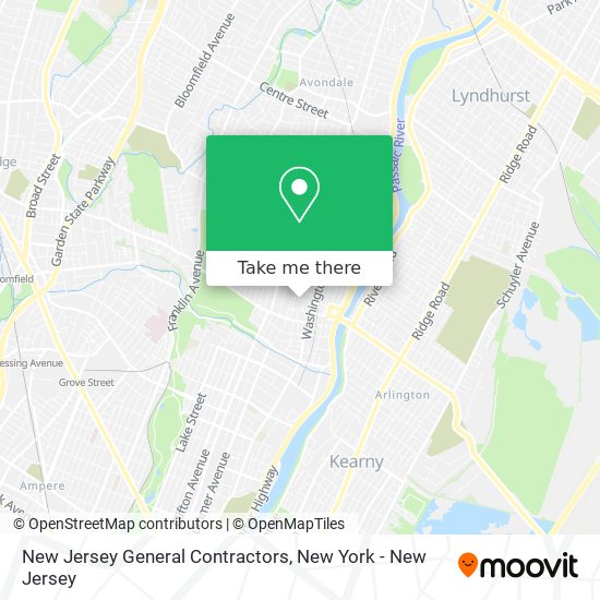 New Jersey General Contractors map