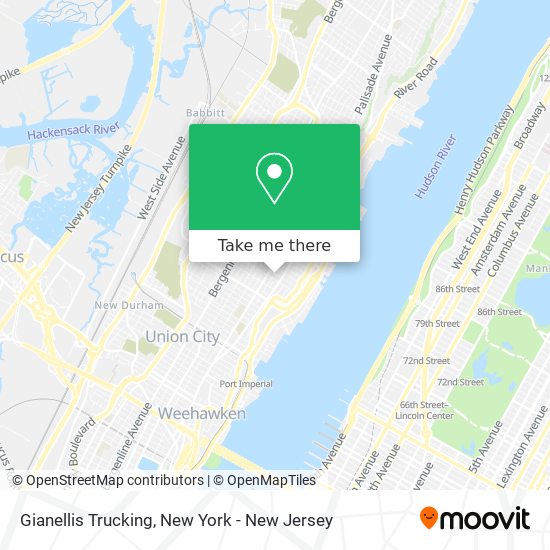 Gianellis Trucking map